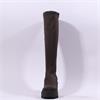 Marco Moreo Liege Studed Knee High Wedge - Brown Stretch